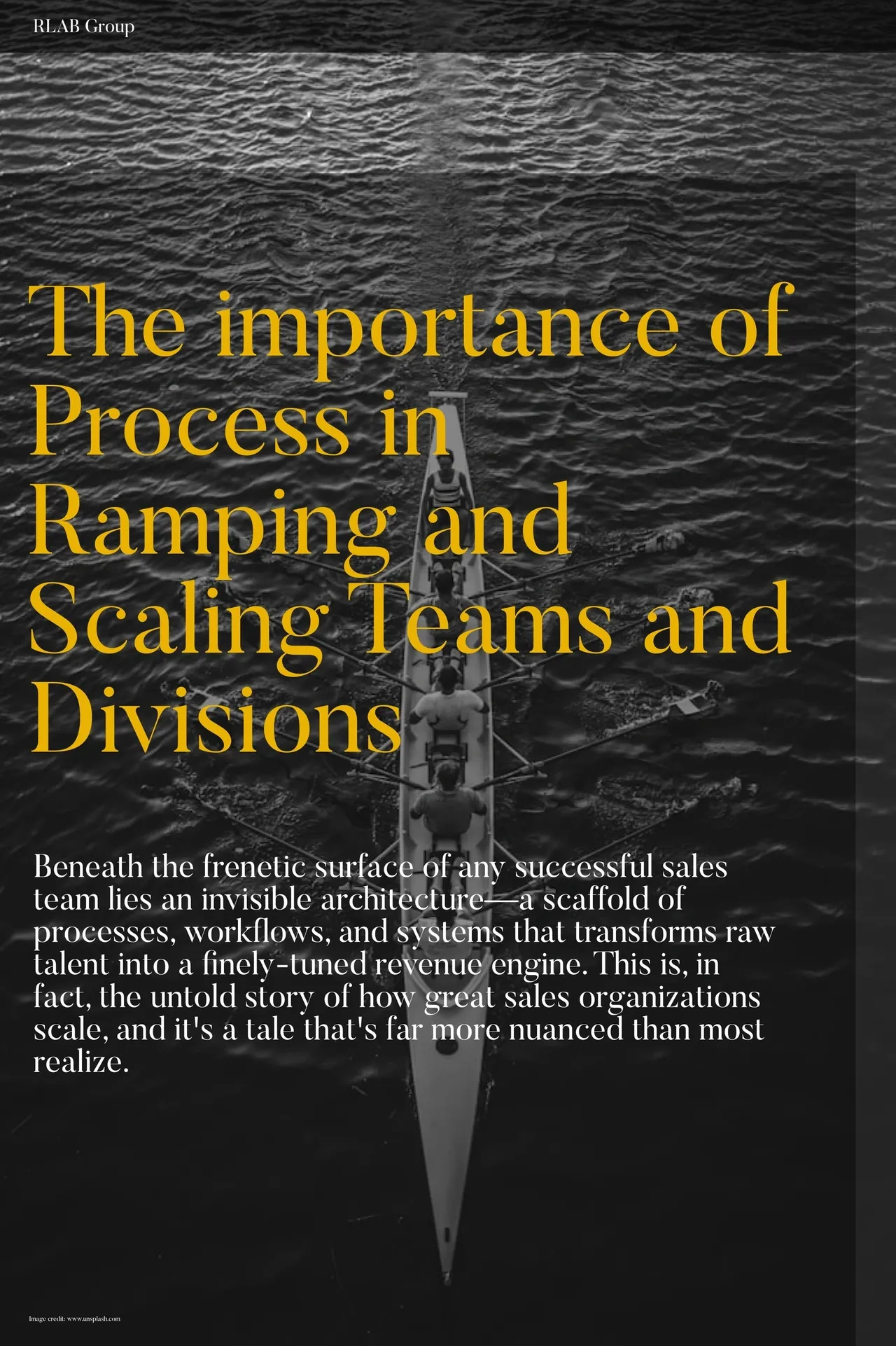 The importance of Process in Ramping and Scaling Your Team